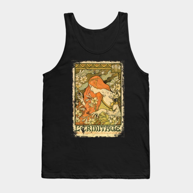 Art Nouveau - L'Ermitage Alphonse Mucha Tank Top by AltrusianGrace